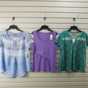 New 3 Pcs Women's Top Blouse Shirt Sweater Tank